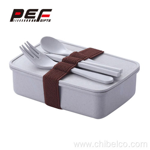 Eco-friendly lunch box with knife spoon forks